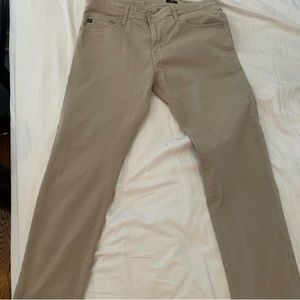 Dark Khaki AG Jeans “The Tellis” label says 33x34 ,but was hemmed to 27’ (33x27)
